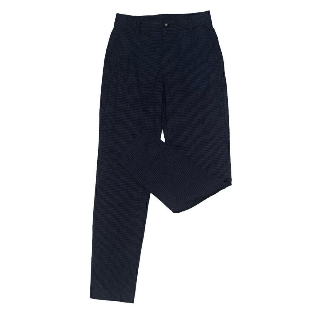 Dark Navy Blue Plaid Men’s Trousers Size 29x32